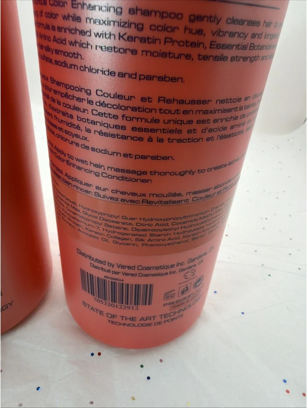 Bio Keratin Color Enhancing DUO Shampoo & Conditioner 33.8 fl oz Italy New